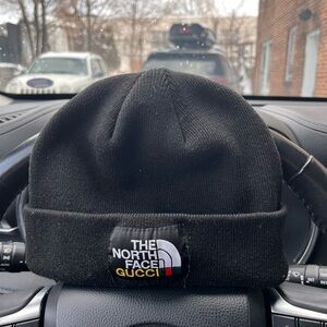 The northface Gucci Black Beanie